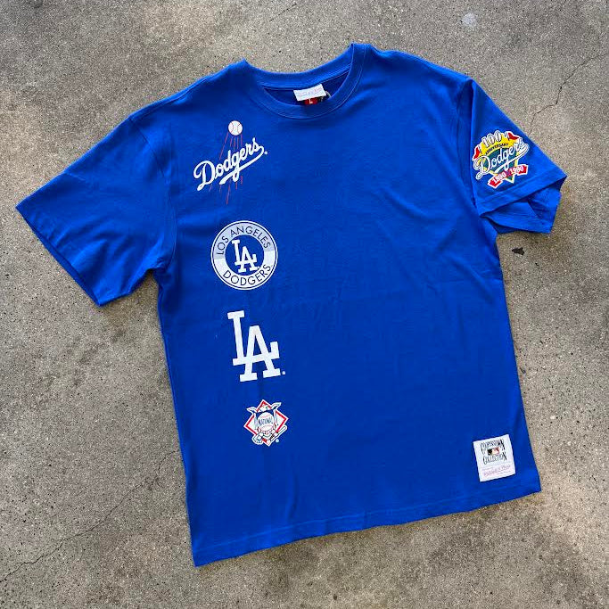 MITCHELL & NESS MLB DOUBLE CLUTCH SS PREMIUN TEE LOS ANGELES DODGERS