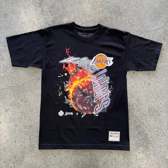 NBA BLAZE TEE LAKERS BLACK