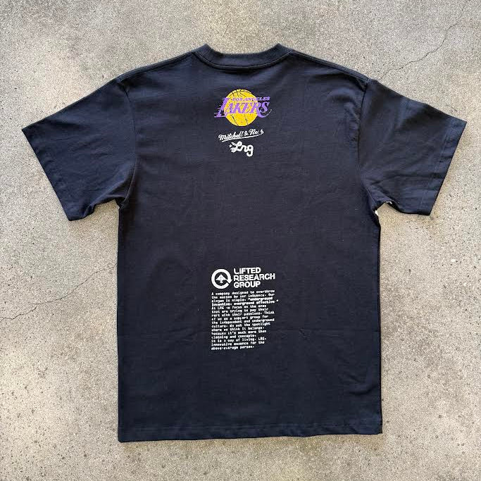 MITCHELL & NESS NBA X LRG WILD ART TEE LOS ANGELES
