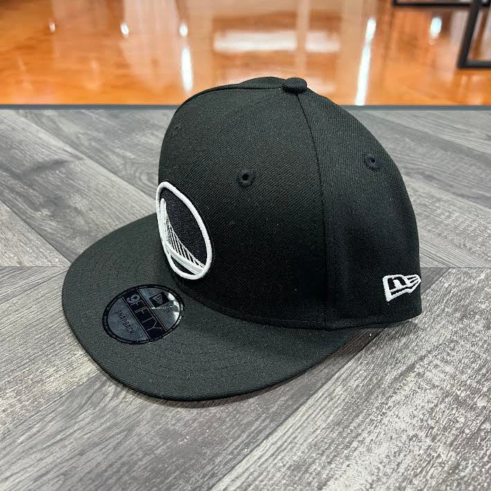 9FIFTY GOLDEN STATE WARRIOS BLACK WHITE--OSFA