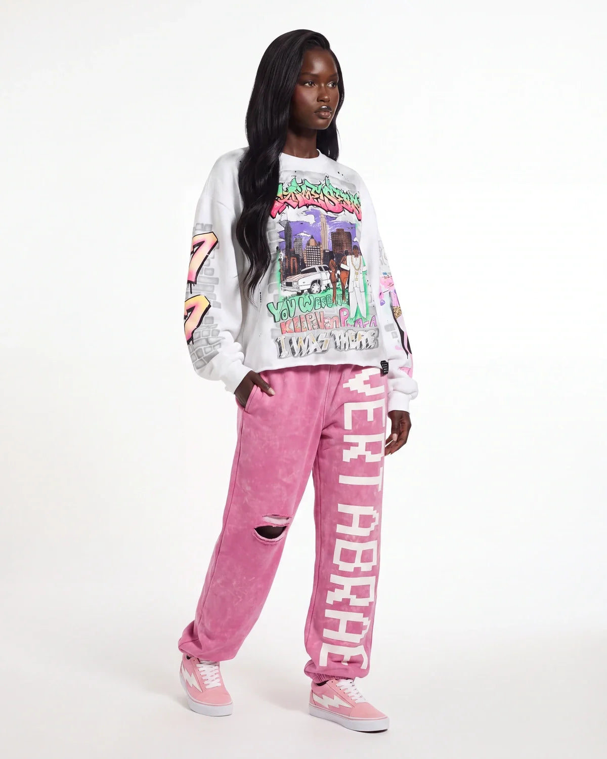 Triple Sevens Player L/S Tee White