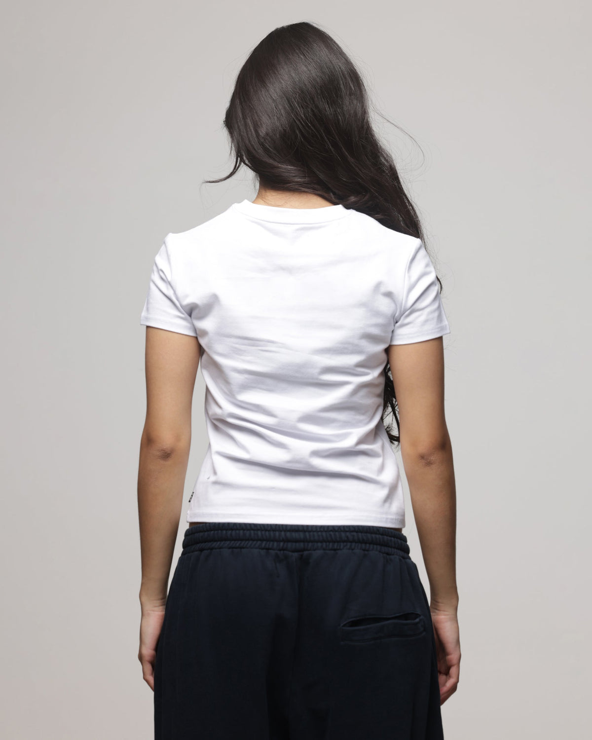 American Thrift Women's Shrunken T-Shirt White