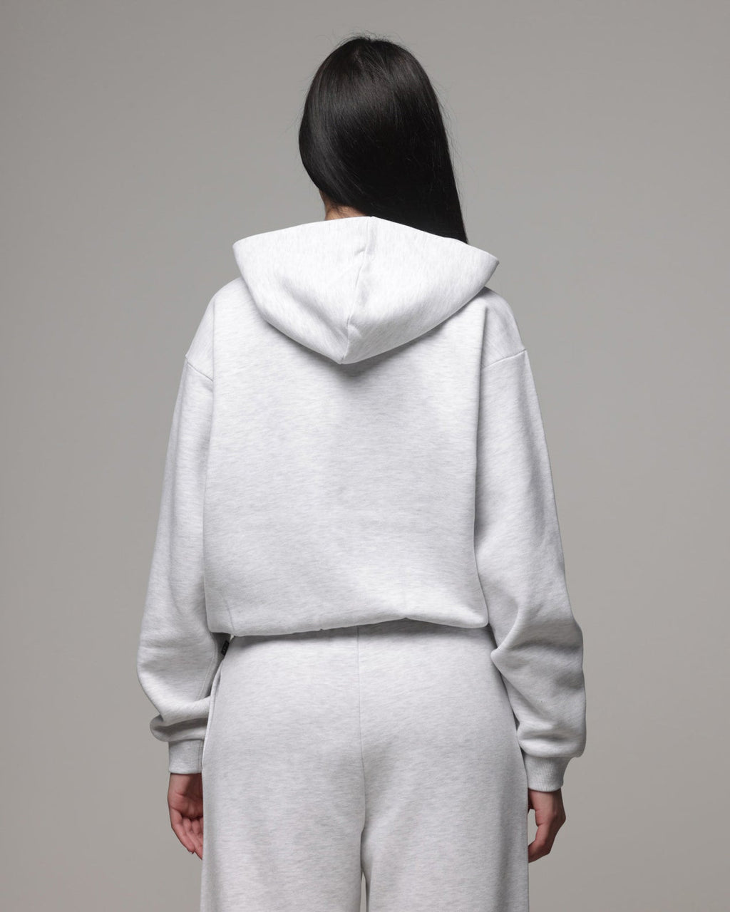 American Thrift Women's Classic Zip Hoodie Grey Heather