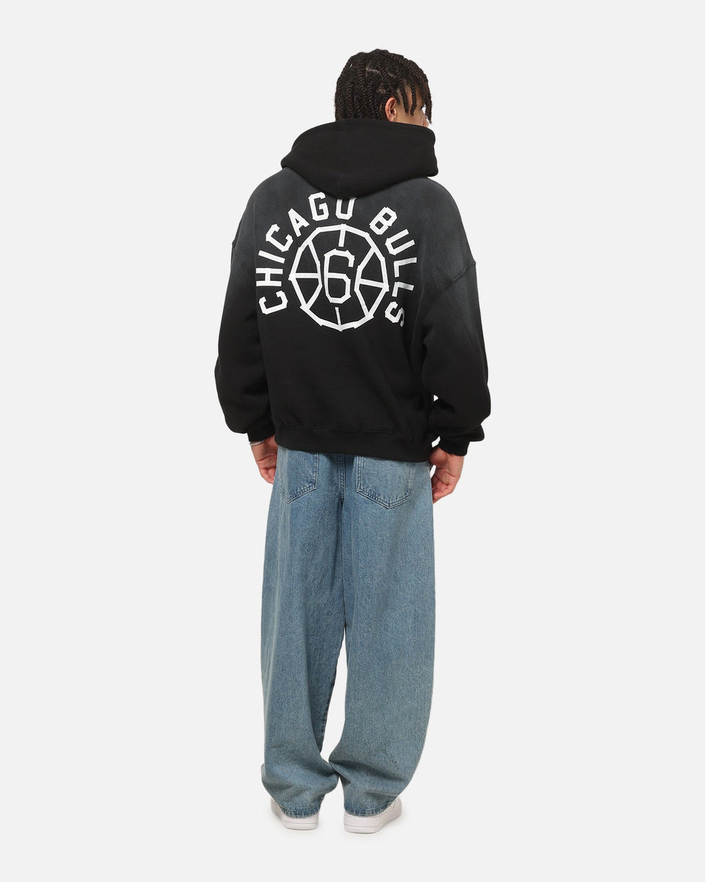 Mitchell & Ness Chicago Bulls Tape Hoodie Black