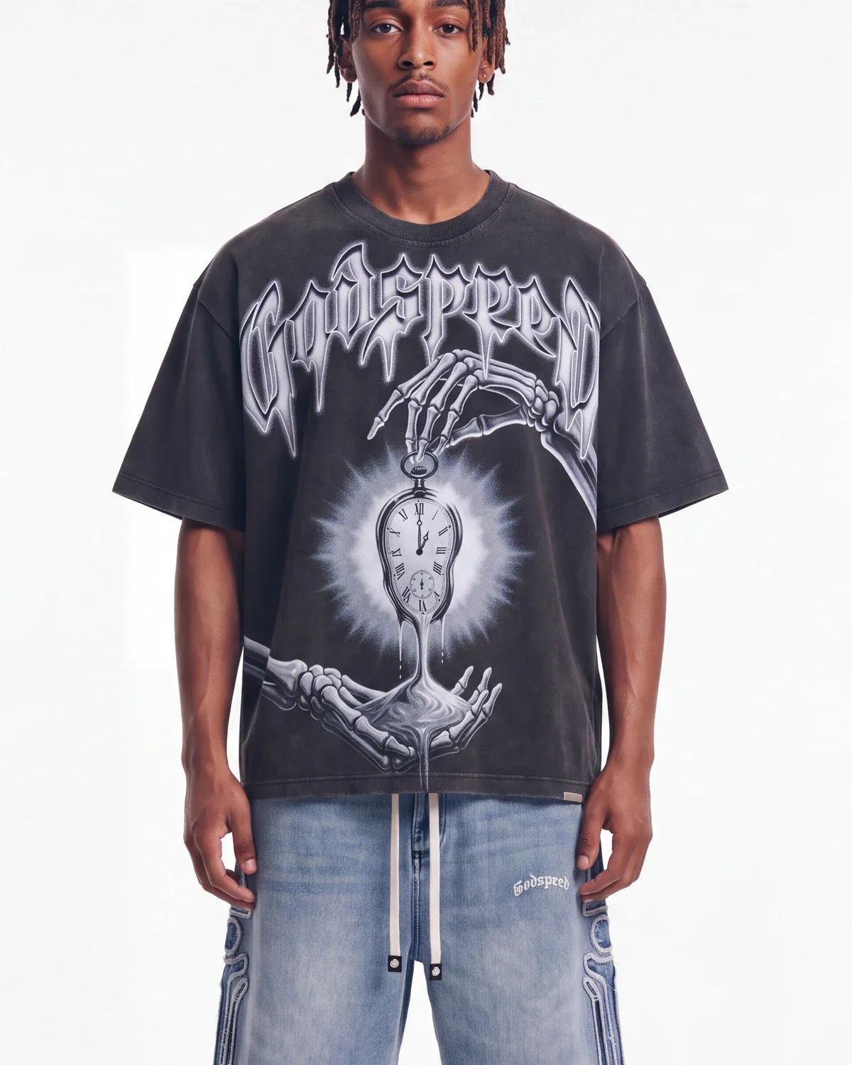 Godspeed Borrowed Time Tee Black Wash