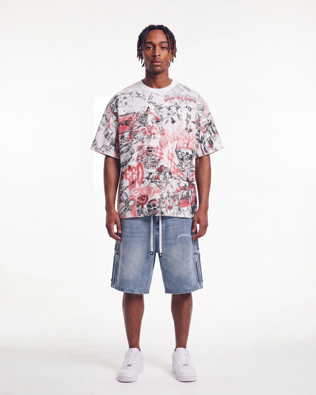 Godspeed Sketch Archive Tee White