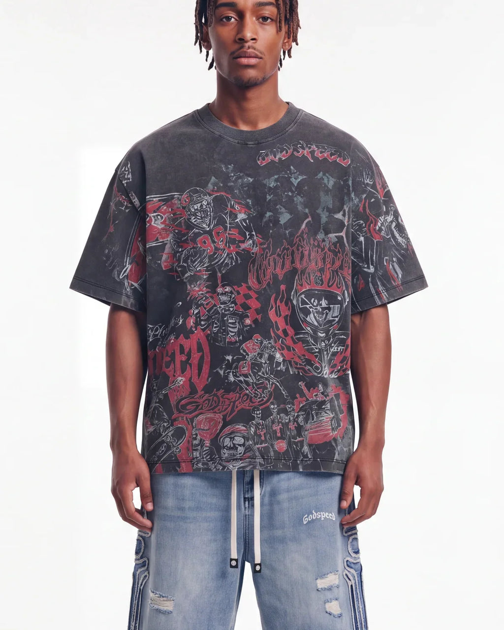 Godspeed Sketch Archive Tee Grey Wash