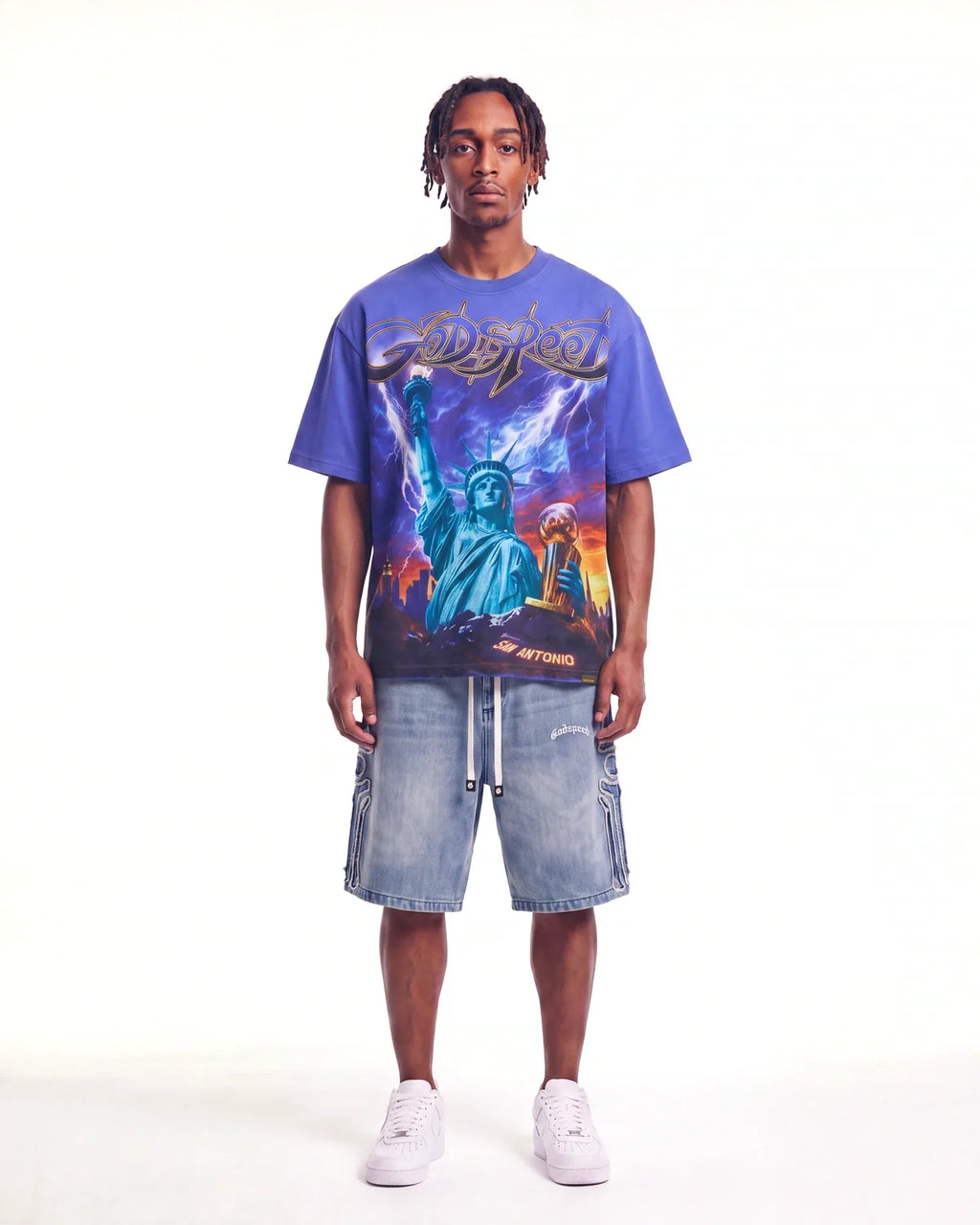 Godspeed Liberty Reigns Tee Blue