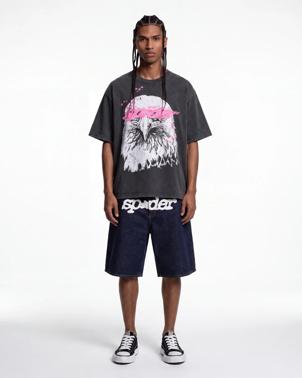Sp5der Screaming Eagle Tee Onyx