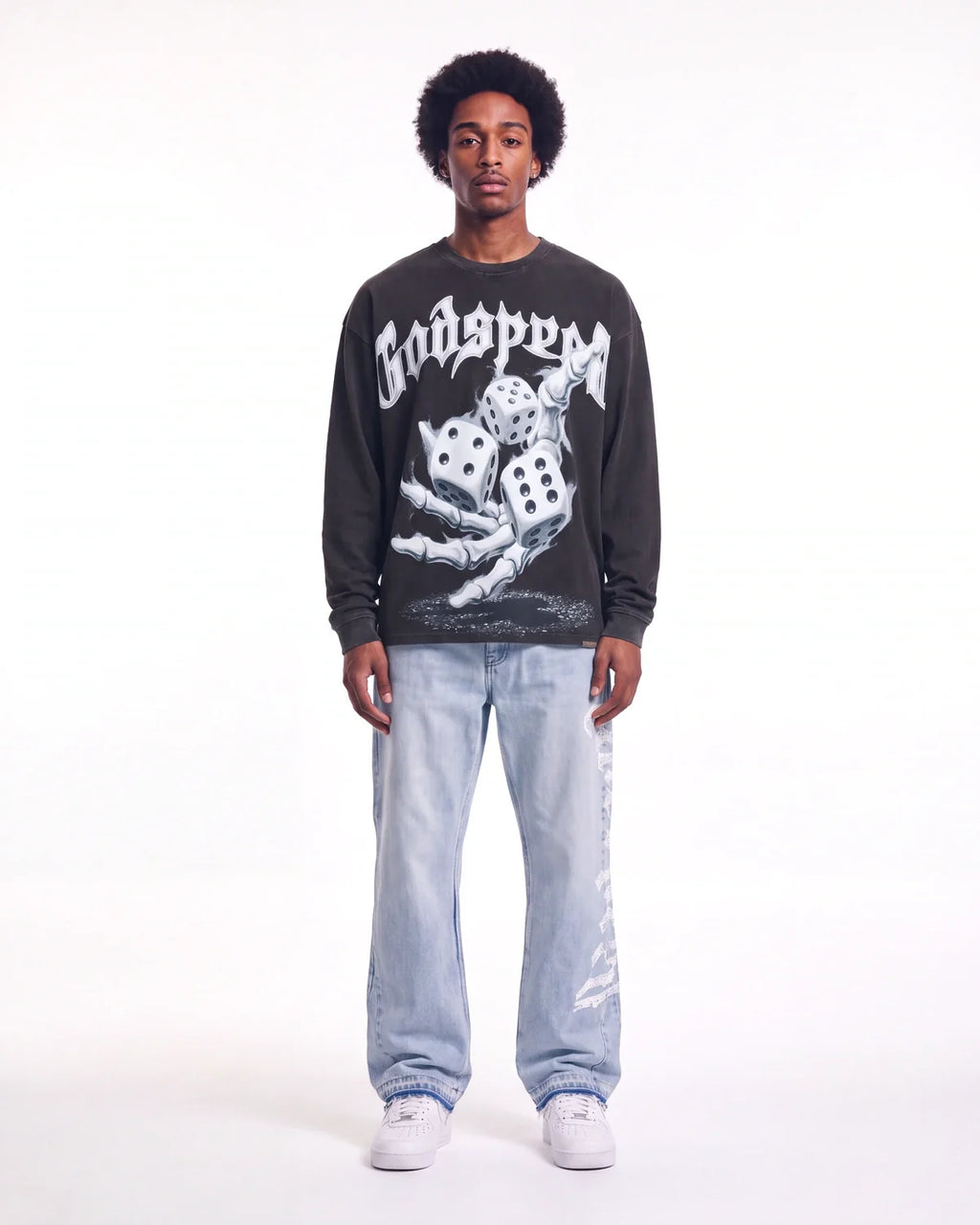 Godspeed No Risk No Reward L/S Tee Black
