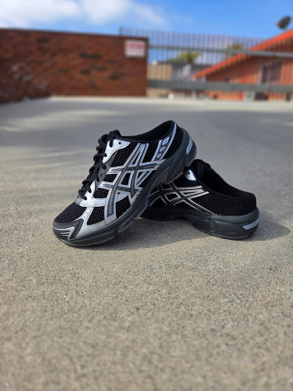 ASICS GEL-1130 MULE BLACK GRAPHITE GREY