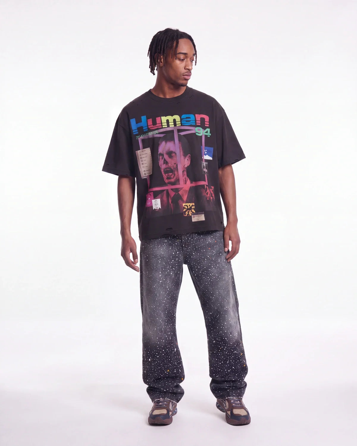 All Human BSOD Tee Black