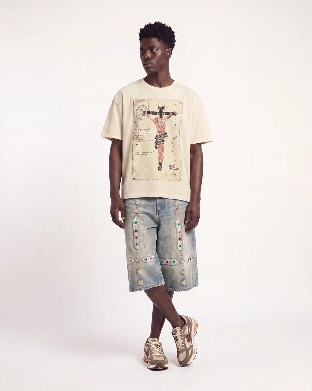 Bravest Studios Postcard Jesus Tee Cream