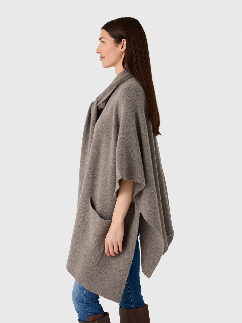 White & Warren Women's Cashmere Blend Poncho