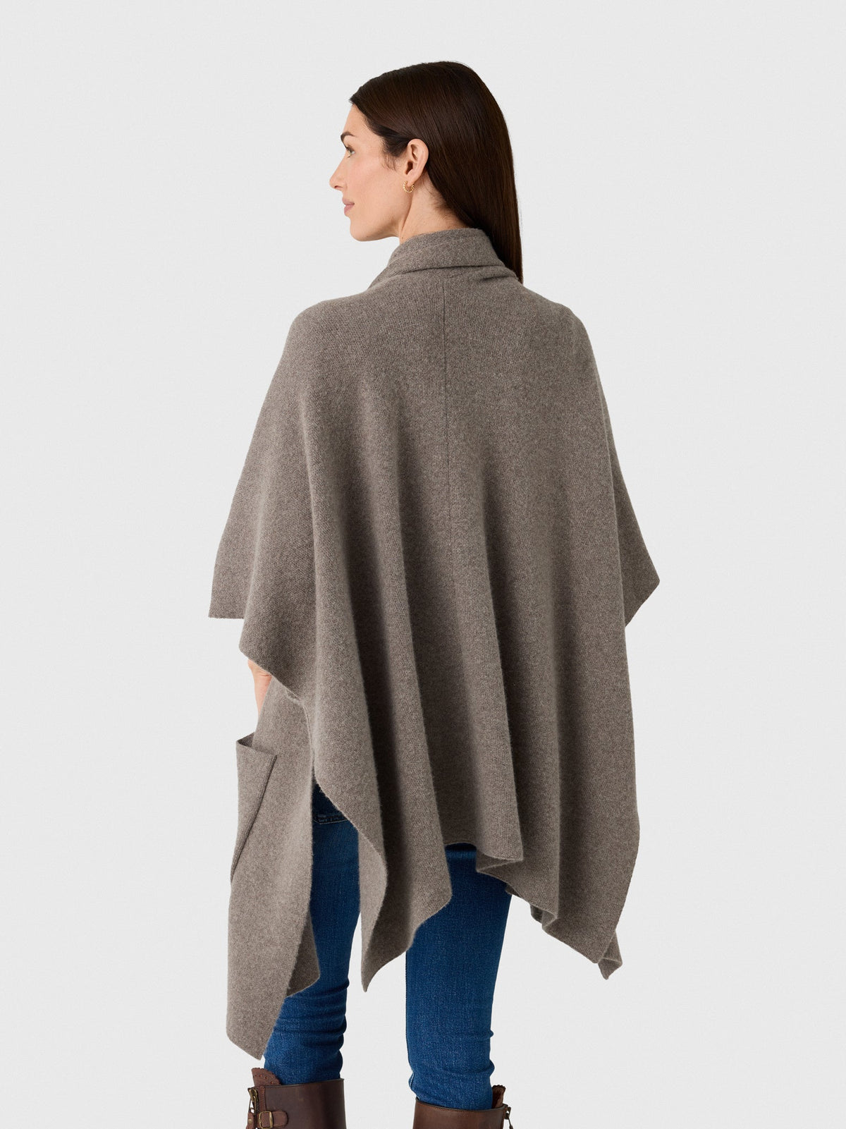 White & Warren Women's Cashmere Blend Poncho