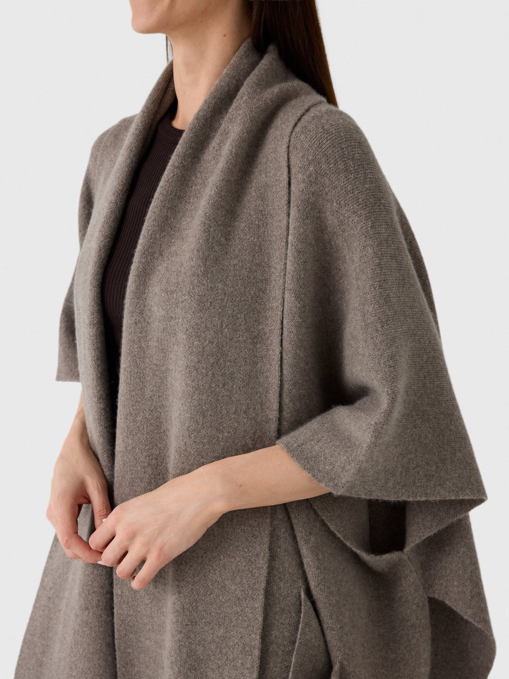 White & Warren Women's Cashmere Blend Poncho