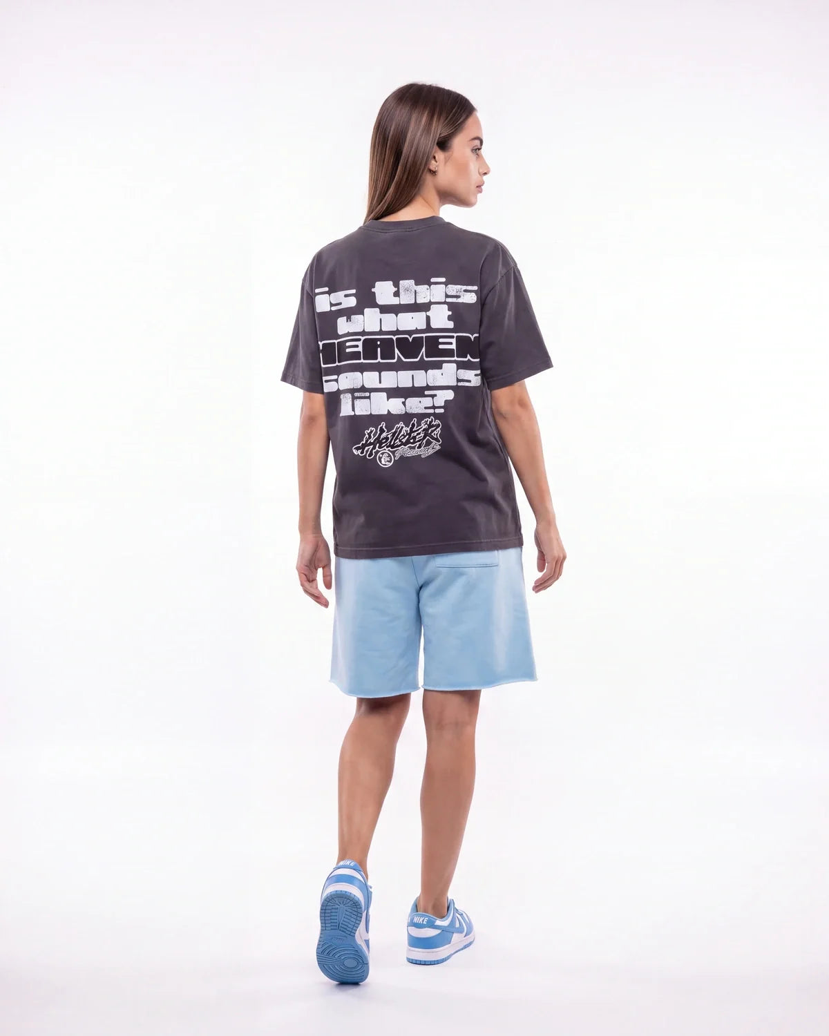 Sp5der OG Web Sweatshorts Sky Blue