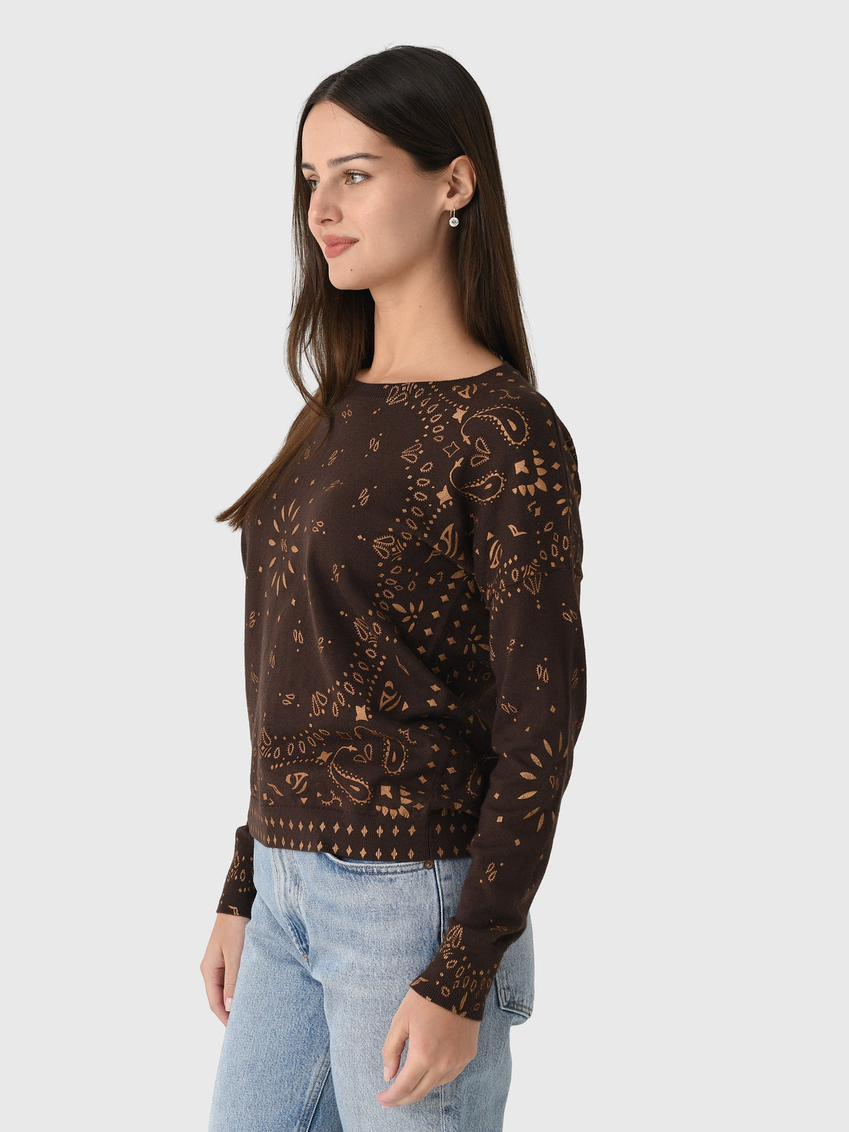 MVG Women's Bandana Crewneck Sweater