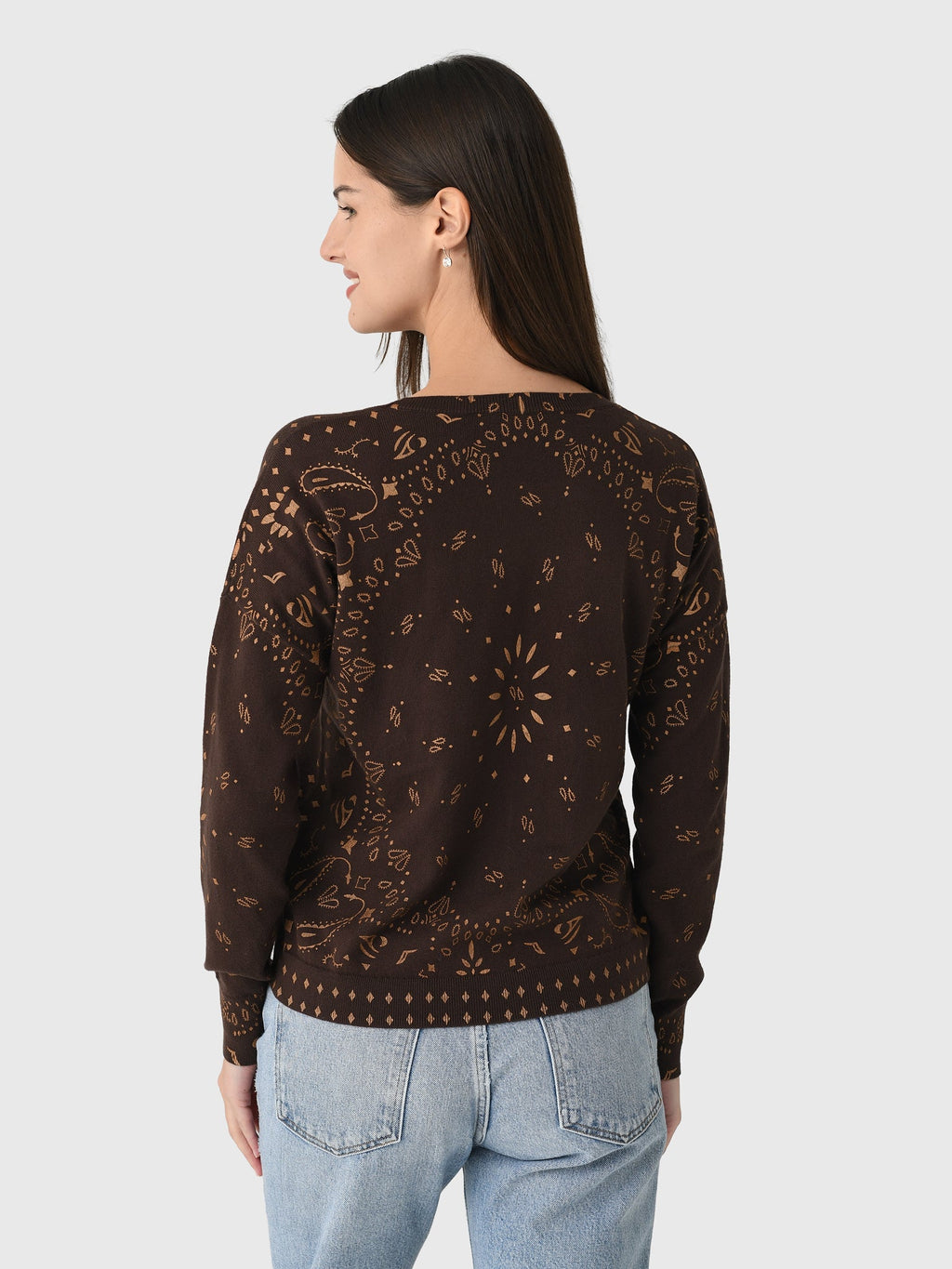 MVG Women's Bandana Crewneck Sweater