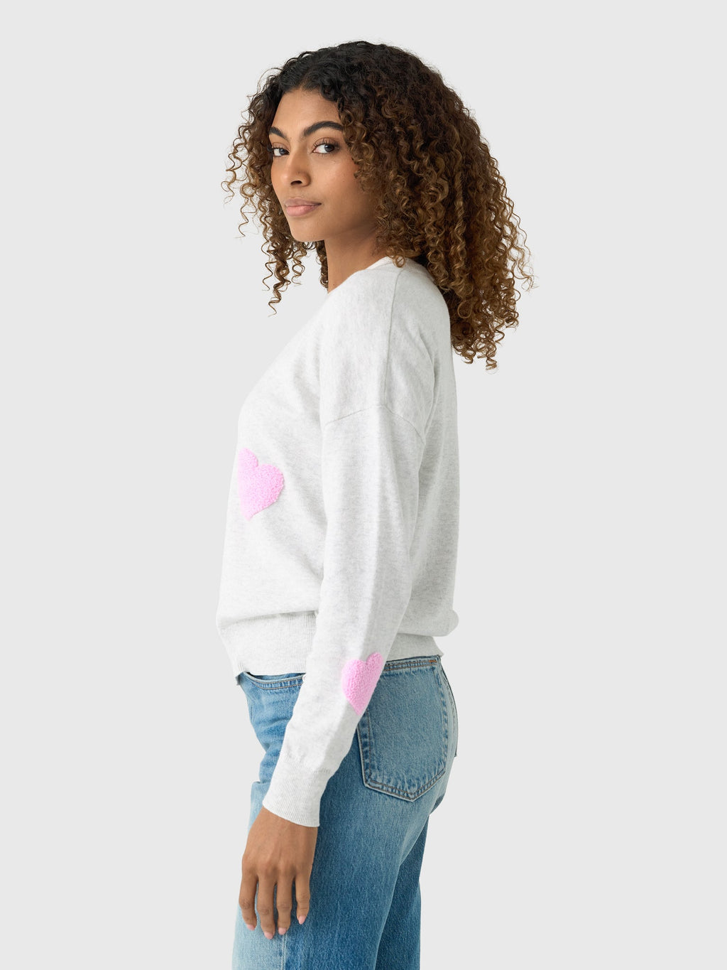 Eche Women's Heart Crew Sweater