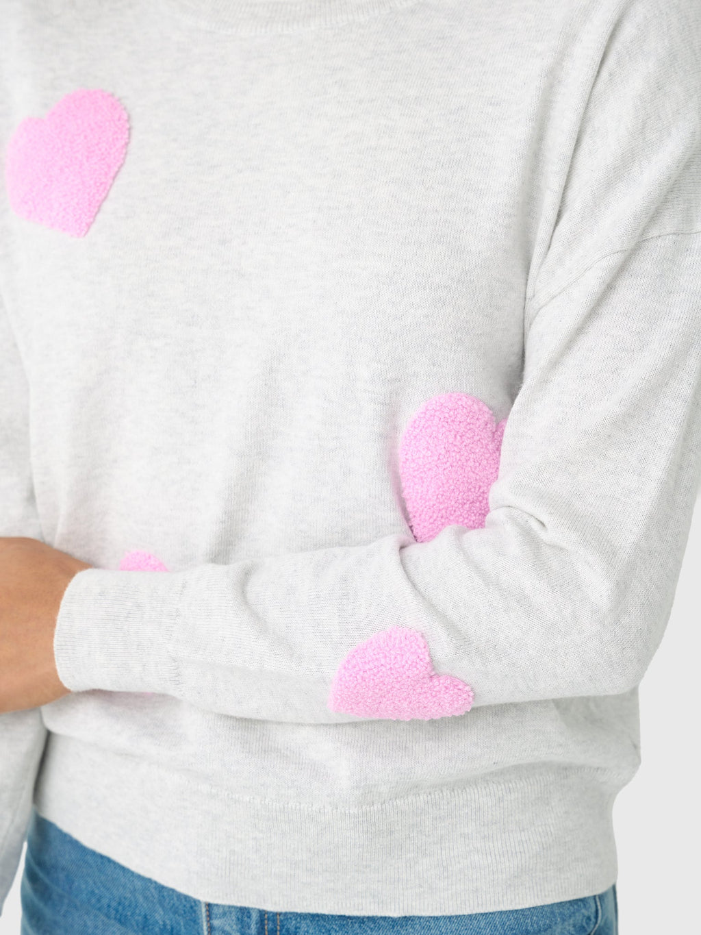 Eche Women's Heart Crew Sweater