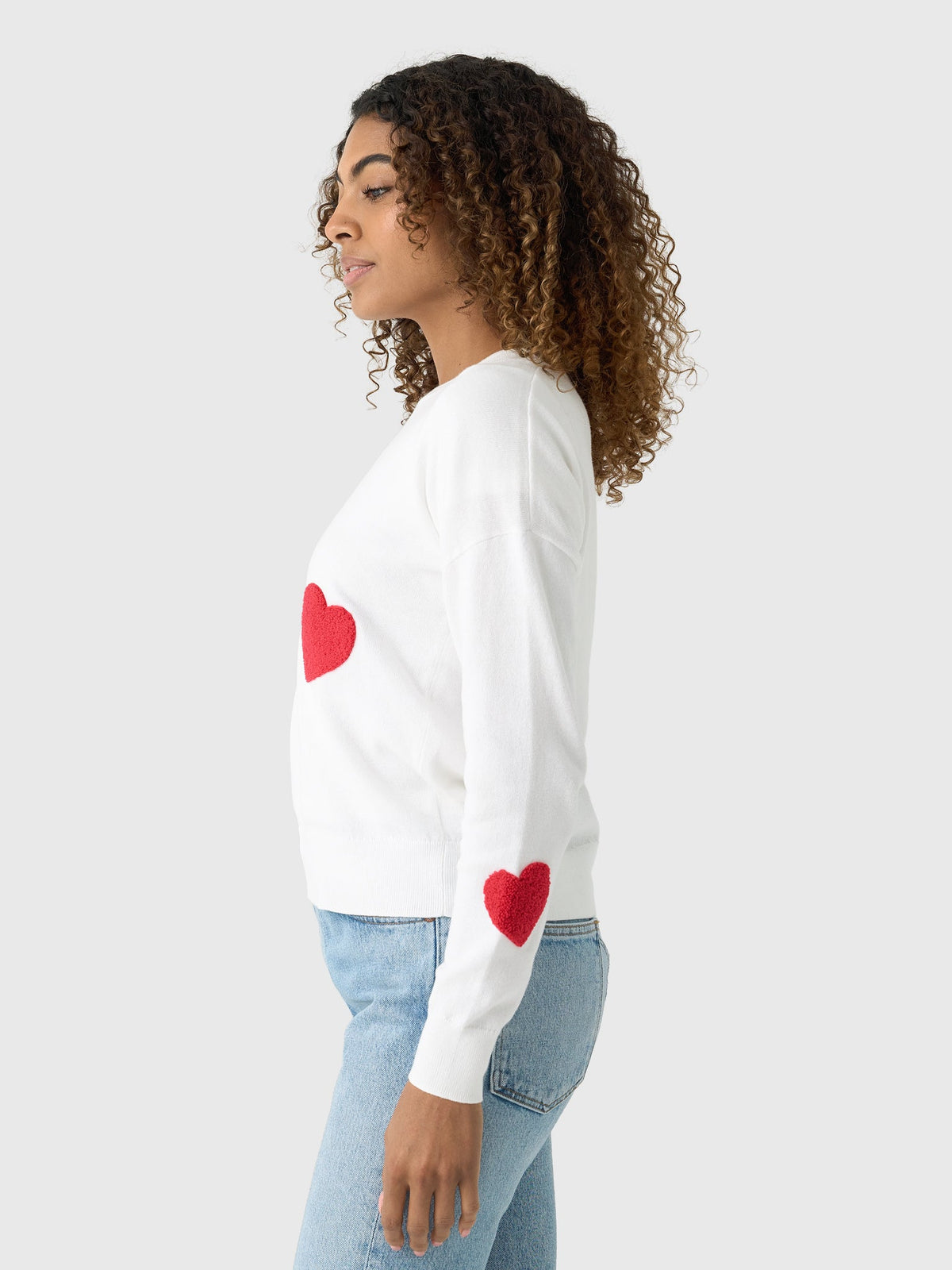Eche Women's Heart Crew Sweater