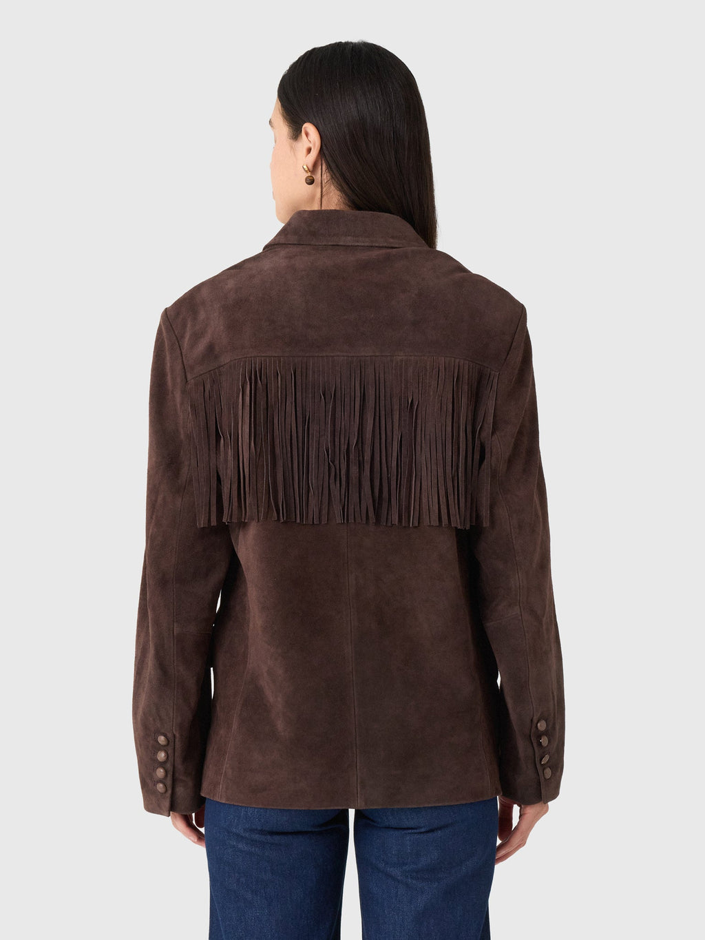 Berenice Women's Valenzo Suede Fringe Jacket