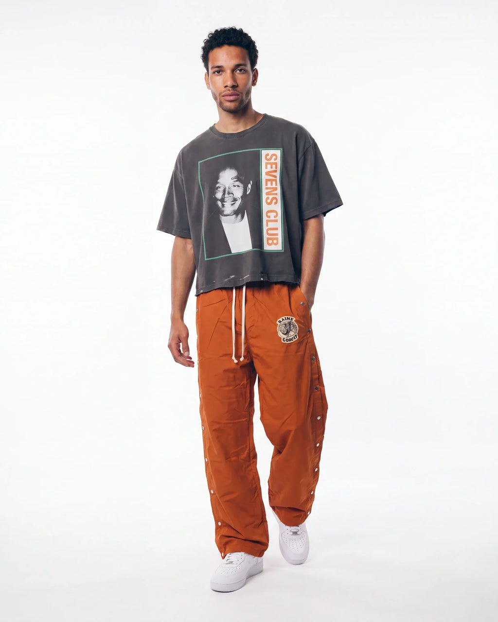 Saint Vanity Nylon Pants Orange