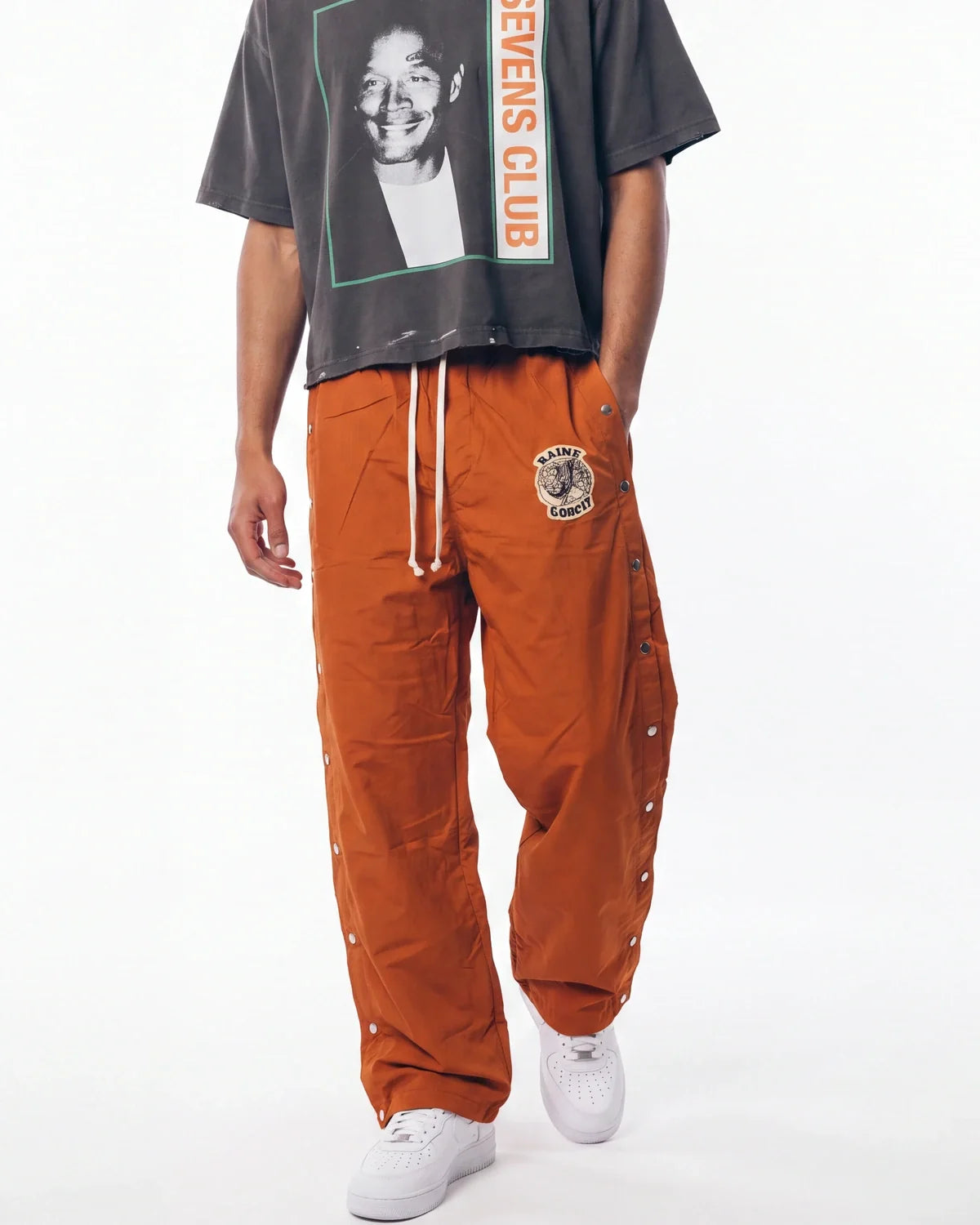 Saint Vanity Nylon Pants Orange