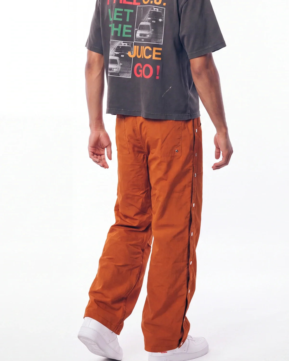 Saint Vanity Nylon Pants Orange