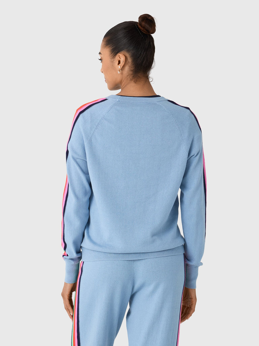 MVG Women's Stripe Sleeve Sweater