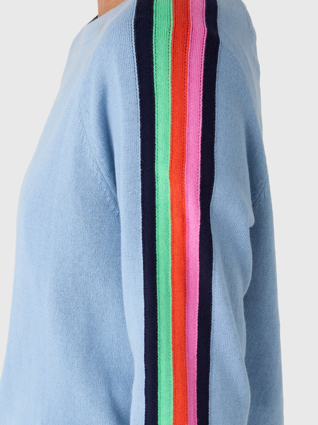MVG Women's Stripe Sleeve Sweater