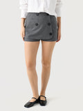Matthew Bruch Women's Double-Breasted Skort