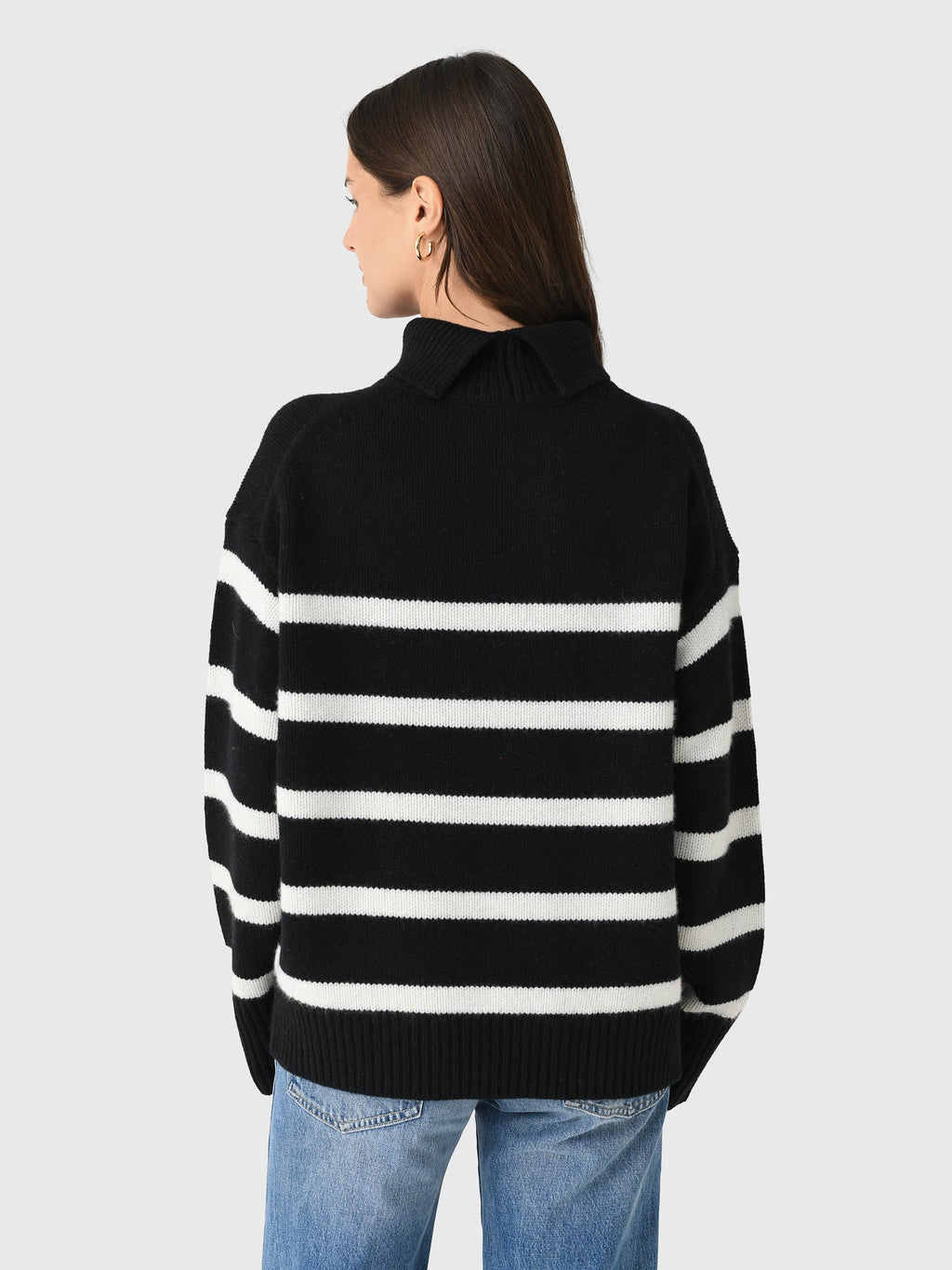 Alex Mill Women's Striped Nottinghill Turtleneck Sweater