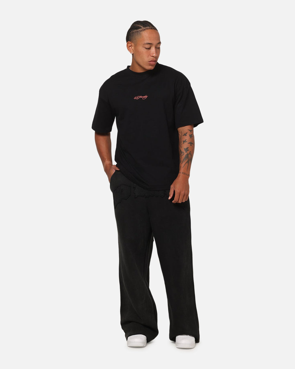 Ed Hardy Bloom T-Shirt Black