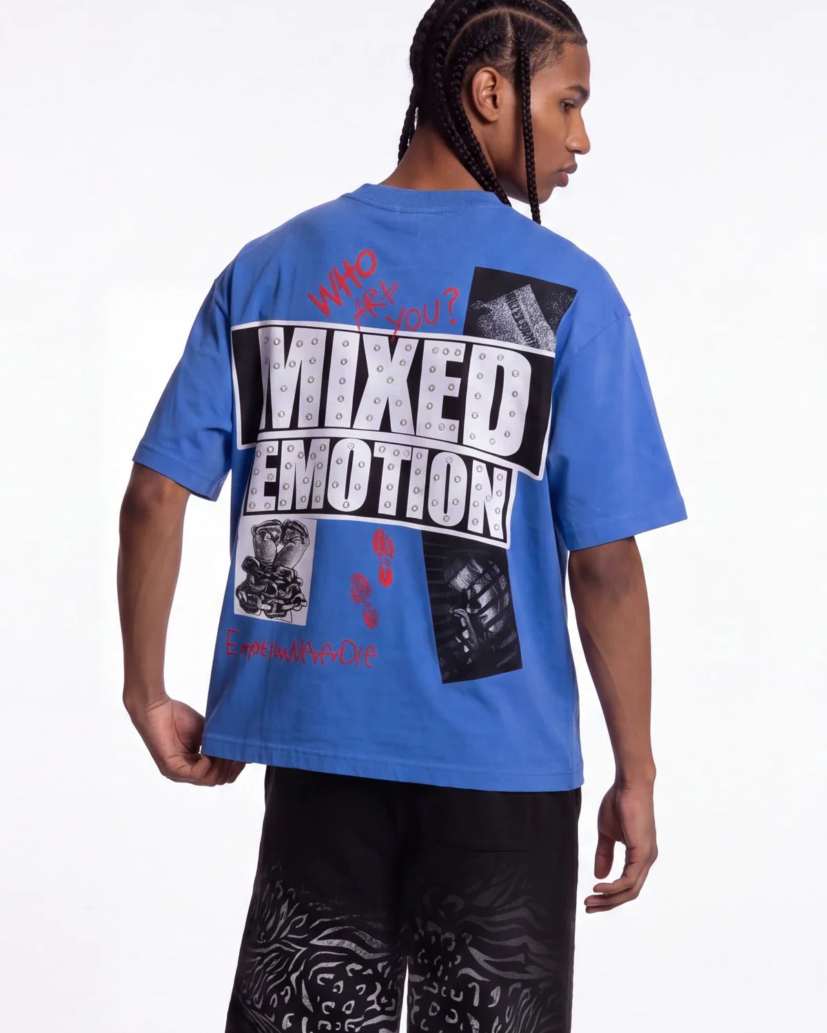 Mixed Emotions Lost Identity Tee Blue