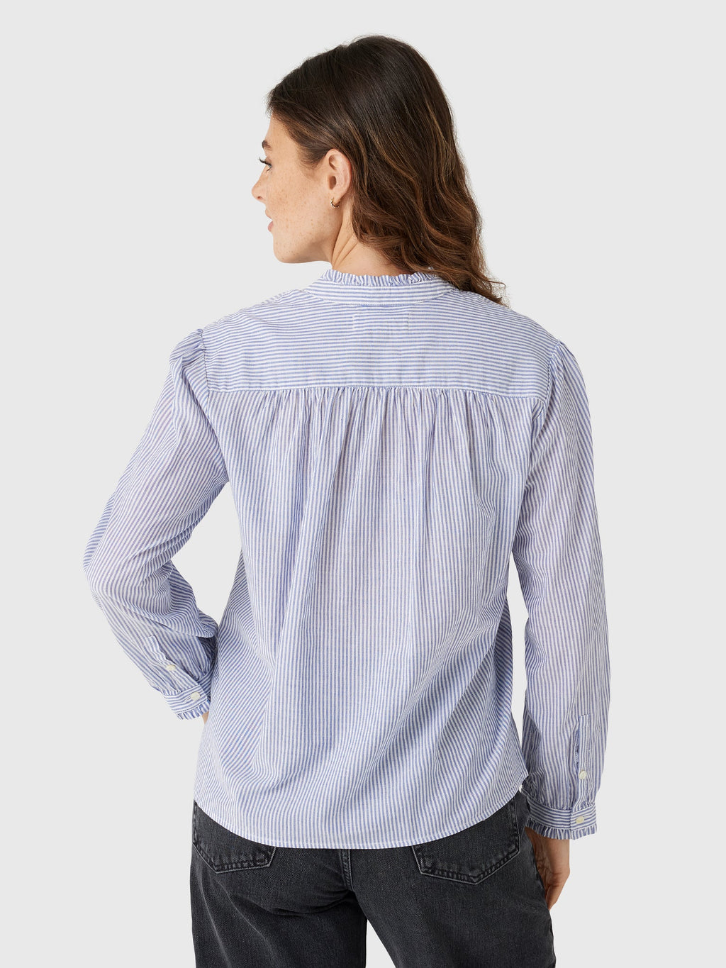 Alex Mill Women's Chantilly Striped Ruffle Shirt