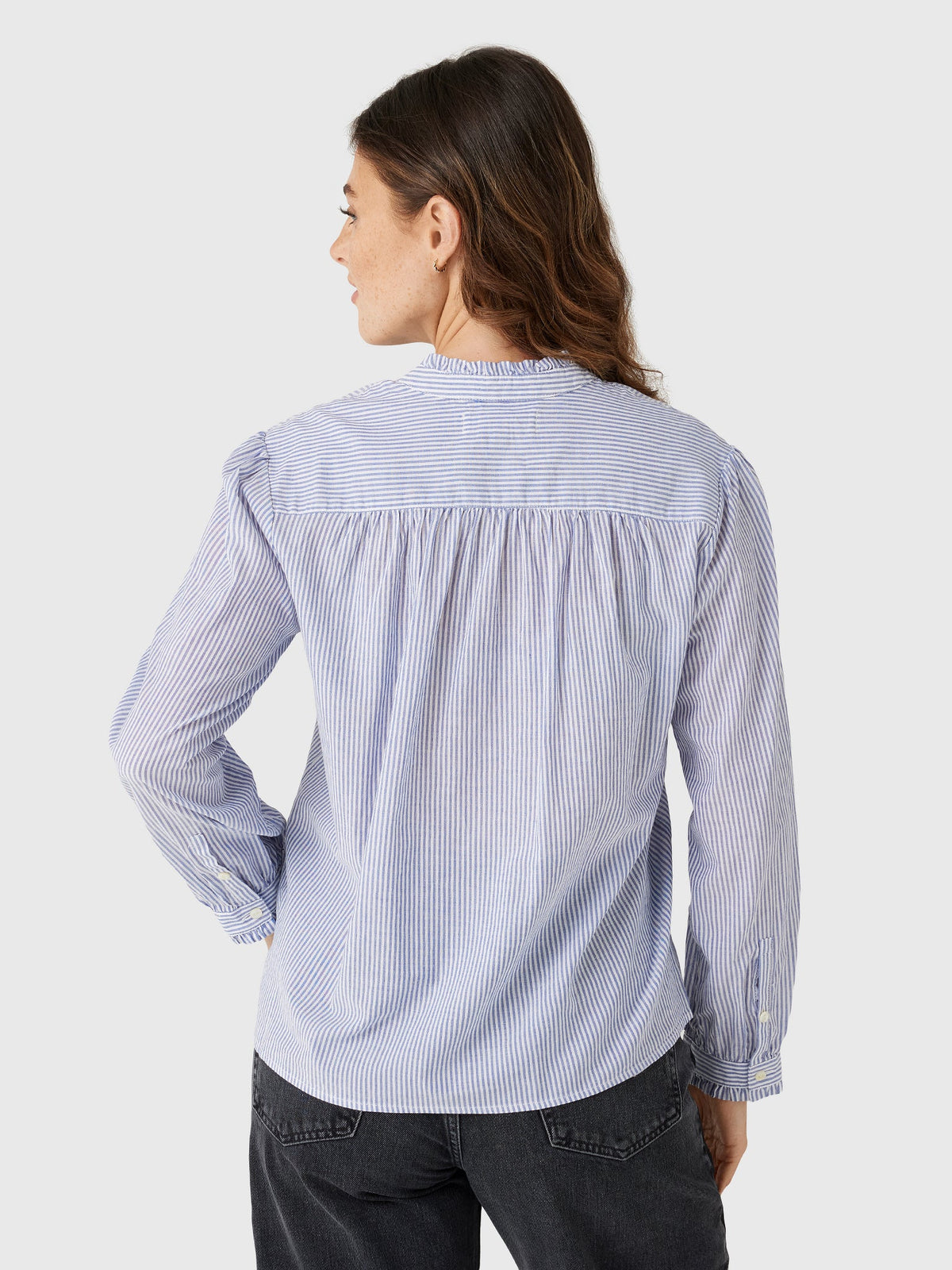 Alex Mill Women's Chantilly Striped Ruffle Shirt