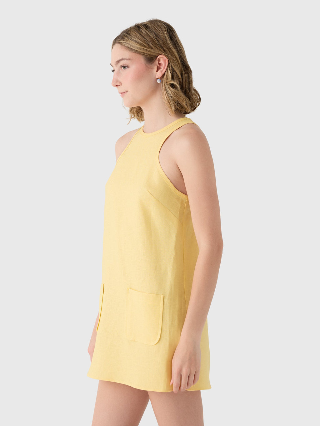 Matthew Bruch Women's Pocket Mini Dress