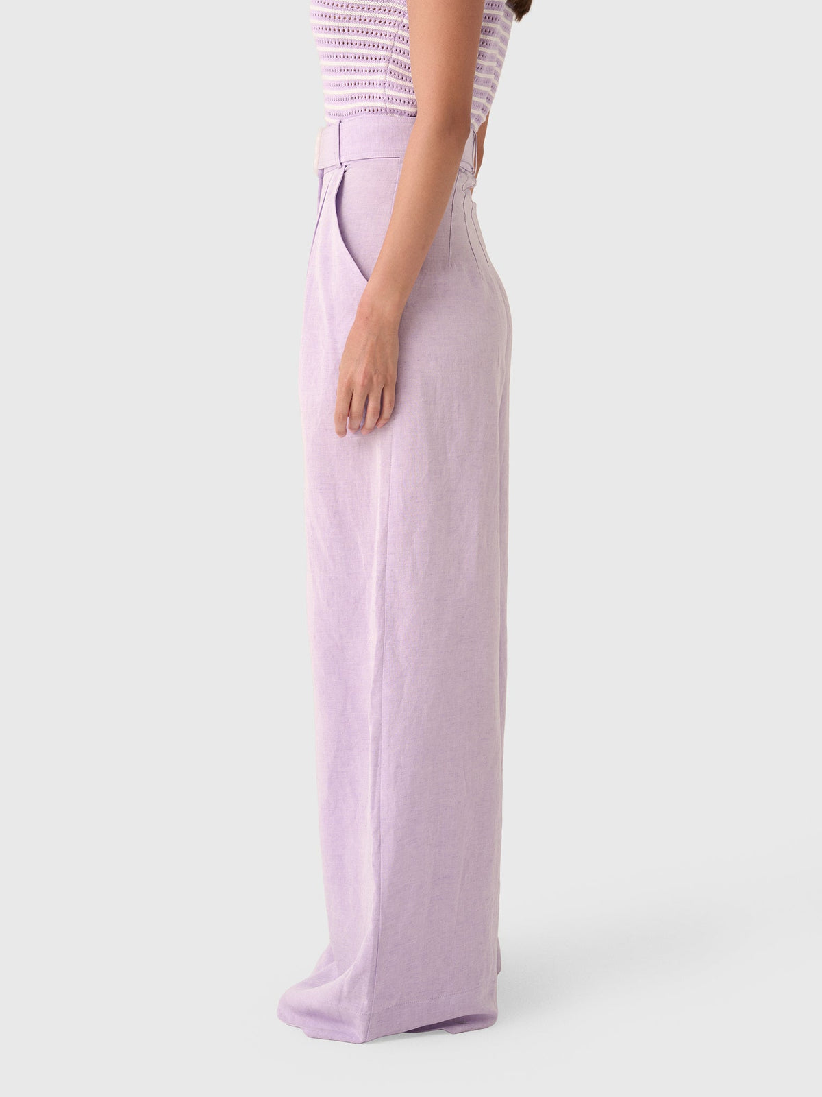 Matthew Bruch Women's Wide Leg Pleated Pant