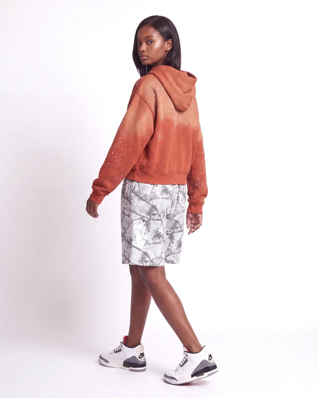 Vale Forever Classico Zip Up Hoodie Orange
