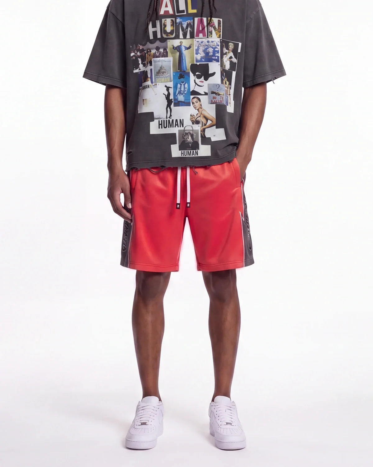 Godspeed Halftime Shorts V2 Red Acid Wash