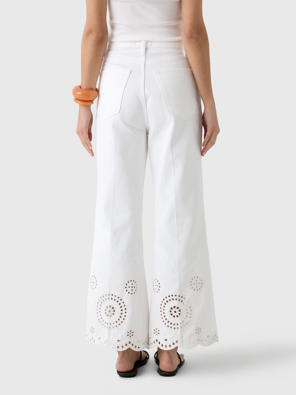 Frame Women's The Eyelet Flare Jean