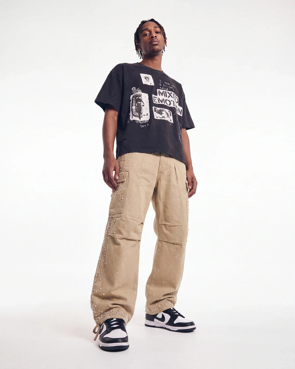Mixed Emotions Stamped Tee Black