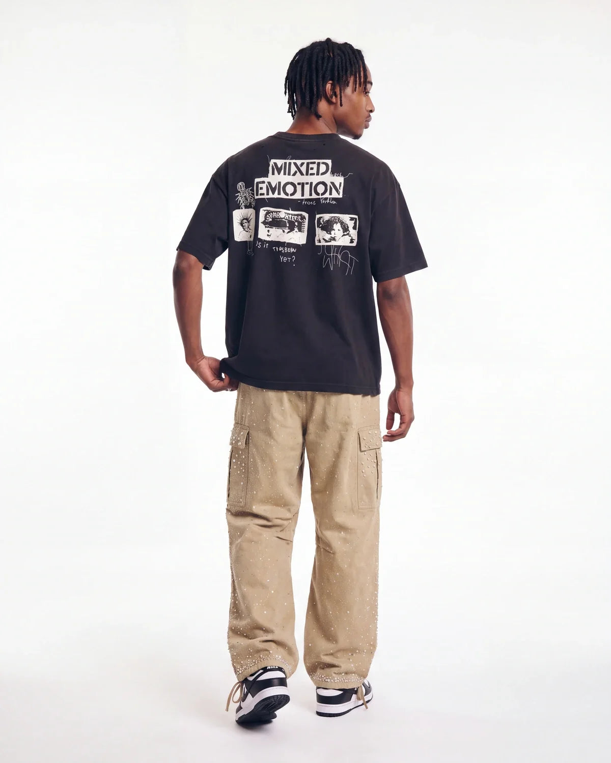 Mixed Emotions Stamped Tee Black