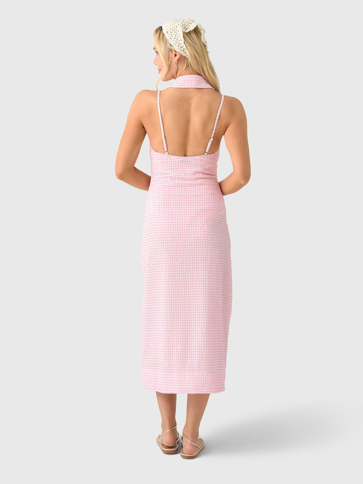 Simkhai Women's Clairmont Halter Midi Dress