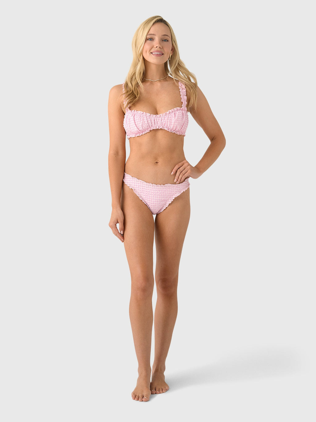 Simkhai Women's Maelie Ruched Bikini Bottom