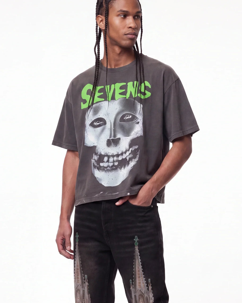 Triple Sevens Iron Face Tee Black