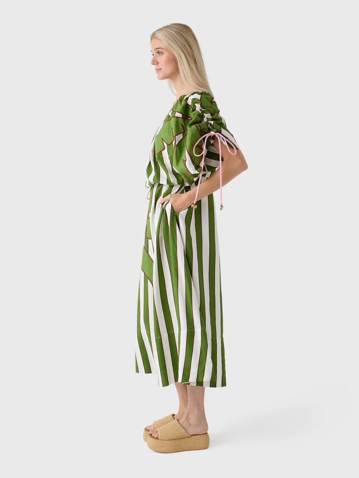 Farm Rio Women's One-Shoulder Midi Dress