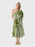 Farm Rio Women's One-Shoulder Midi Dress